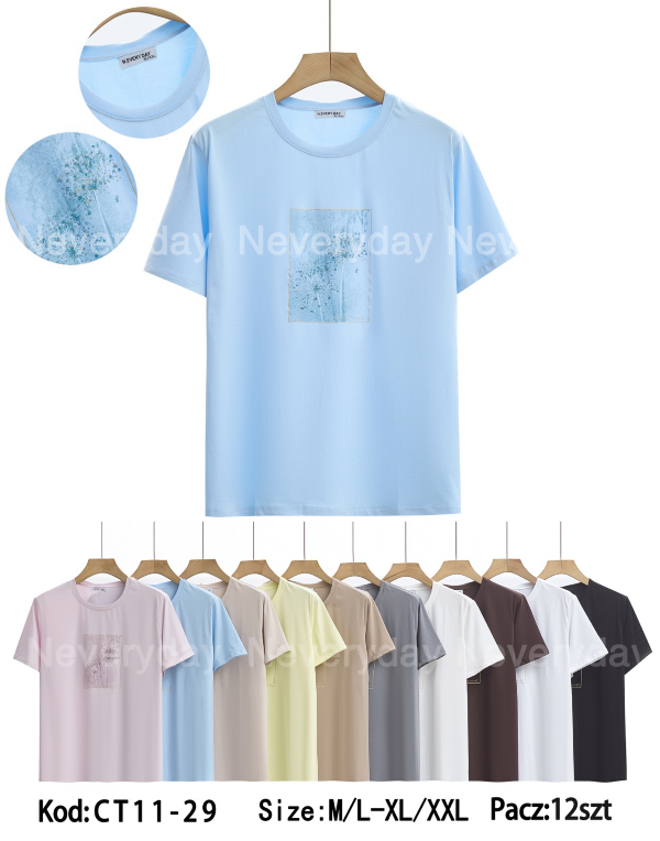 Bluzki damskie Roz M/L-XL-2XL, Mix Kolor Paczka 12 szt